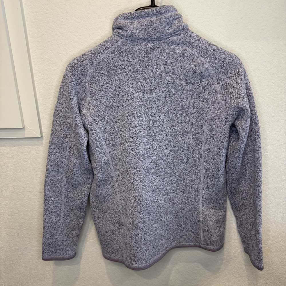Women's Patagonia Better Sweater Zip Knit/ Fleece Pullover Sz M Purple - Picture 7 of 8